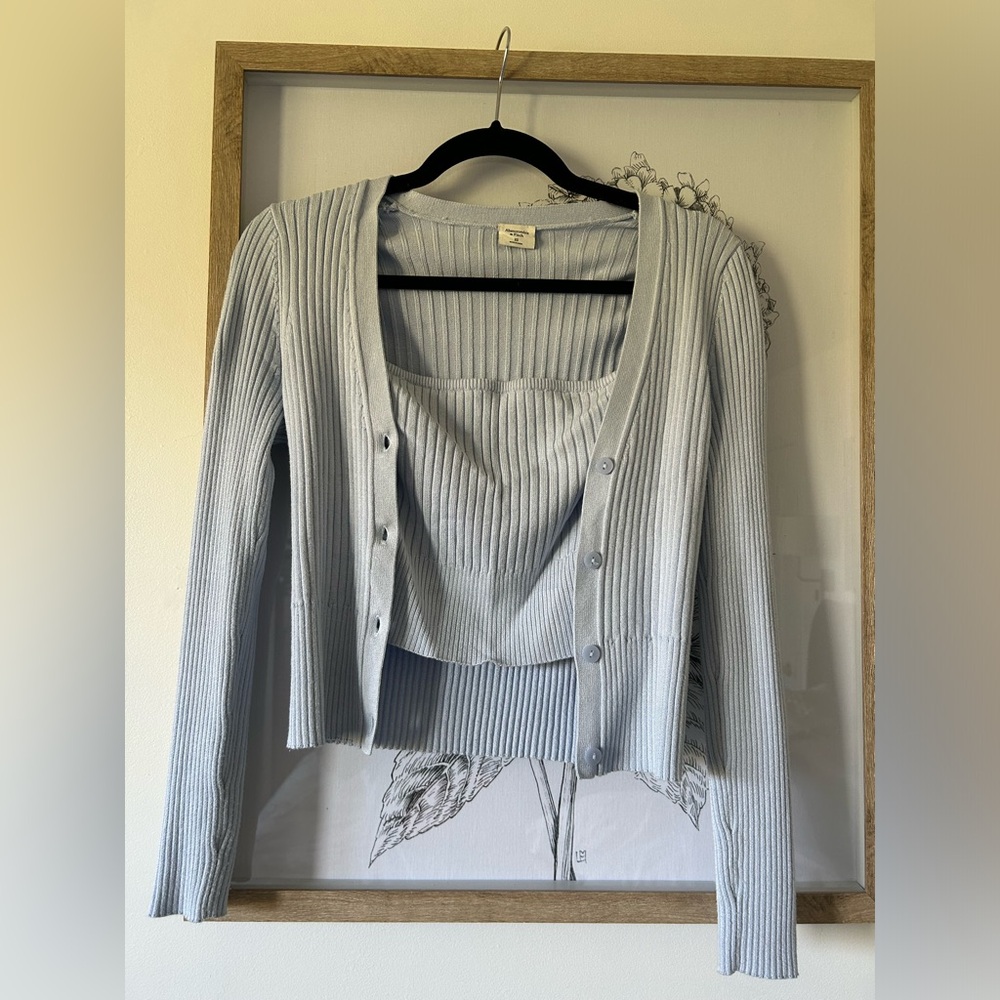 Abercrombie and Fitch Matching Tube Top and Cardigan